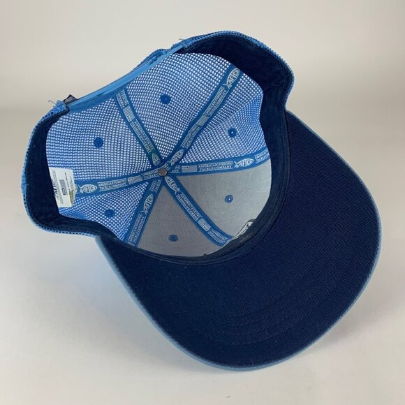 AFTCO Mens Blue Snapback Trucker Hat - Picture 4 of 5